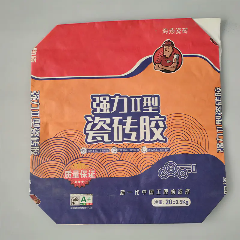 Bolso de papel boquero de válvula adhesiva de baldosas de cerámica