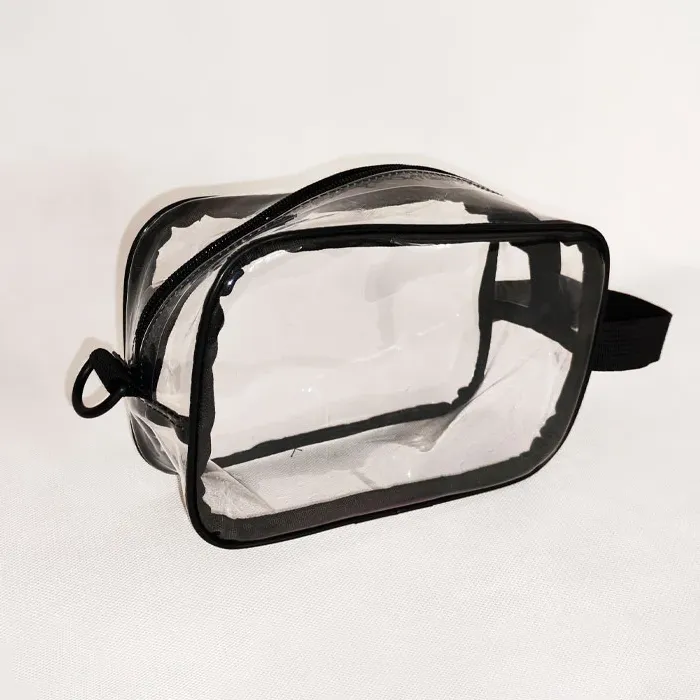 Bolsa de maquillaje transparente
