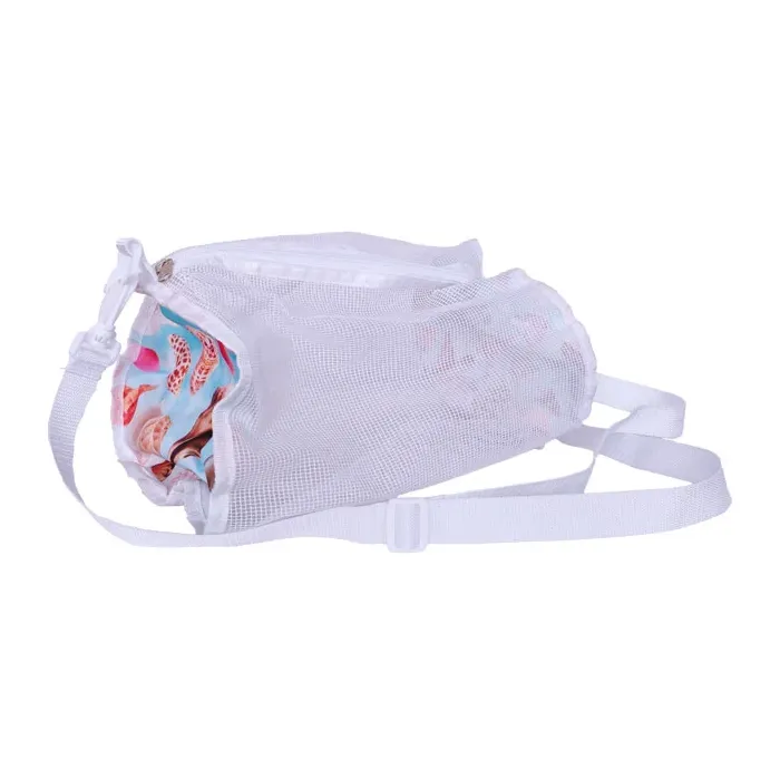 Bolsa de viaje de malla cilíndrica