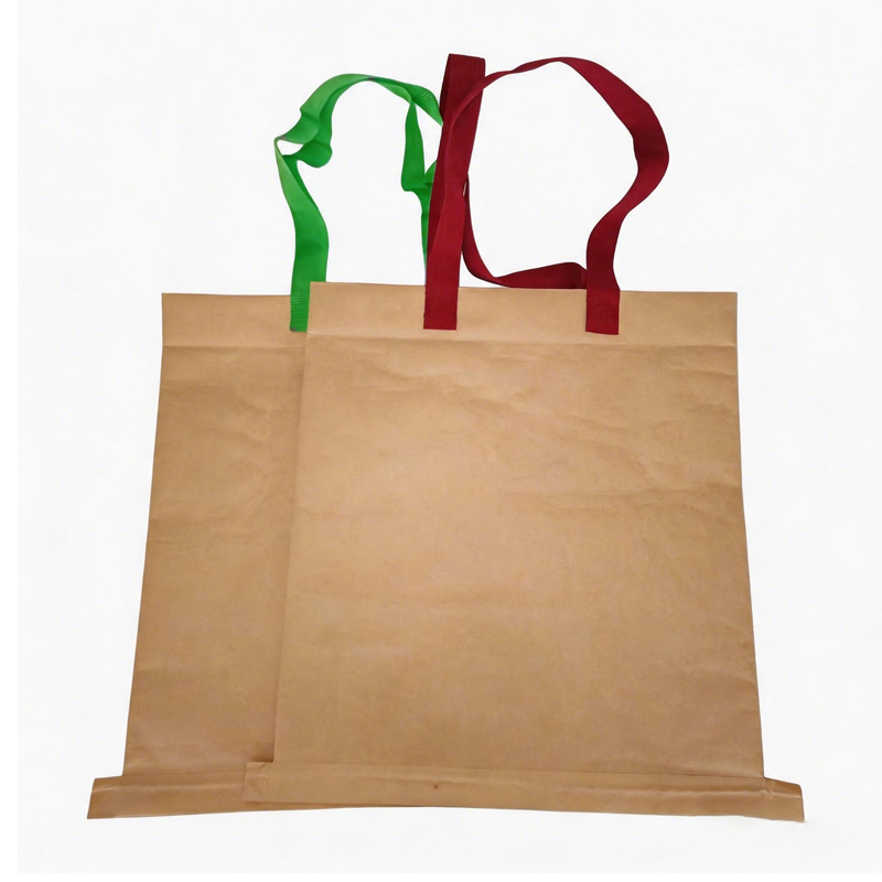 Bolso tejido de papel kraft