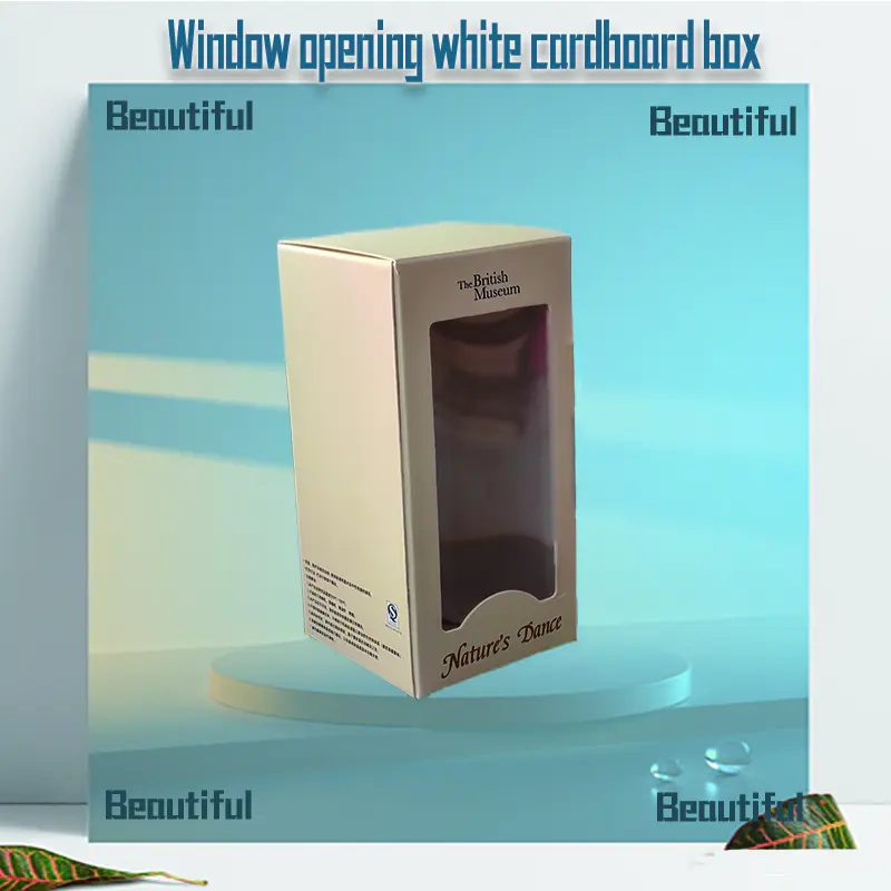Caja de cartón de apertura de ventana
